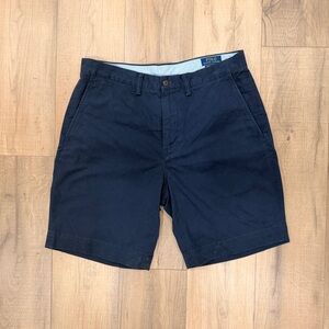 Polo by Ralph Lauren Men's Dark Blue Flat Front Shorts